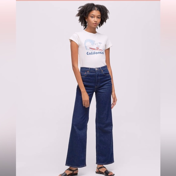 Re/Done | Jeans | Nwt Redone Jeans 7s Ultra High Rise Wide Leg Rigid ...